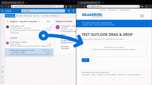 Drag and Drop multiple mails from Outlook Online to anywhere